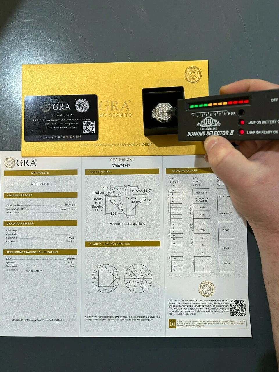 Men's Large Real 925 Silver 3ct MOISSANITE Pinky RING Hip Hop Pass Diamond Test 8 Men's Large Real 925 Silver 3ct MOISSANITE Pinky RING Hip Hop Pass Diamond Test - Image 6