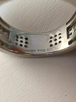 Men's Large Solid 925 Silver 4ct Simulated Diamond Pinky RING 14k Gold ICY Bling -Harlem Bling Shop harlembling mens large solid 925 silver 4ct simulated diamond pinky ring 14k gold icy bling 93329.1664355611