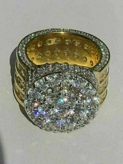 Men's Large Solid 925 Silver 5ct Diamond Pinky BIG RING 14k Gold ICY HIP-HOP 30 Men's Large Solid 925 Silver 5ct Diamond Pinky BIG RING 14k Gold ICY HIP-HOP -Harlem Bling Shop harlembling mens large solid 925 silver 5ct diamond pinky big ring 14k gold icy hip hop 45974.1664396853