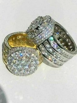 Men's Large Solid 925 Silver 5ct Diamond Pinky BIG RING 14k Gold ICY HIP-HOP 25 Men's Large Solid 925 Silver 5ct Diamond Pinky BIG RING 14k Gold ICY HIP-HOP -Harlem Bling Shop harlembling mens large solid 925 silver 5ct diamond pinky big ring 14k gold icy hip hop 99960.1664380450