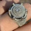 Men's Large Solid 925 Silver 5ct King Crown Diamond Pinky RING HIP-HOP Bust Down 1 Men's Large Solid 925 Silver 5ct King Crown Diamond Pinky RING HIP-HOP Bust Down -Harlem Bling Shop harlembling mens large solid 925 silver 5ct king crown diamond pinky ring hip hop bust down 18165.1664387767