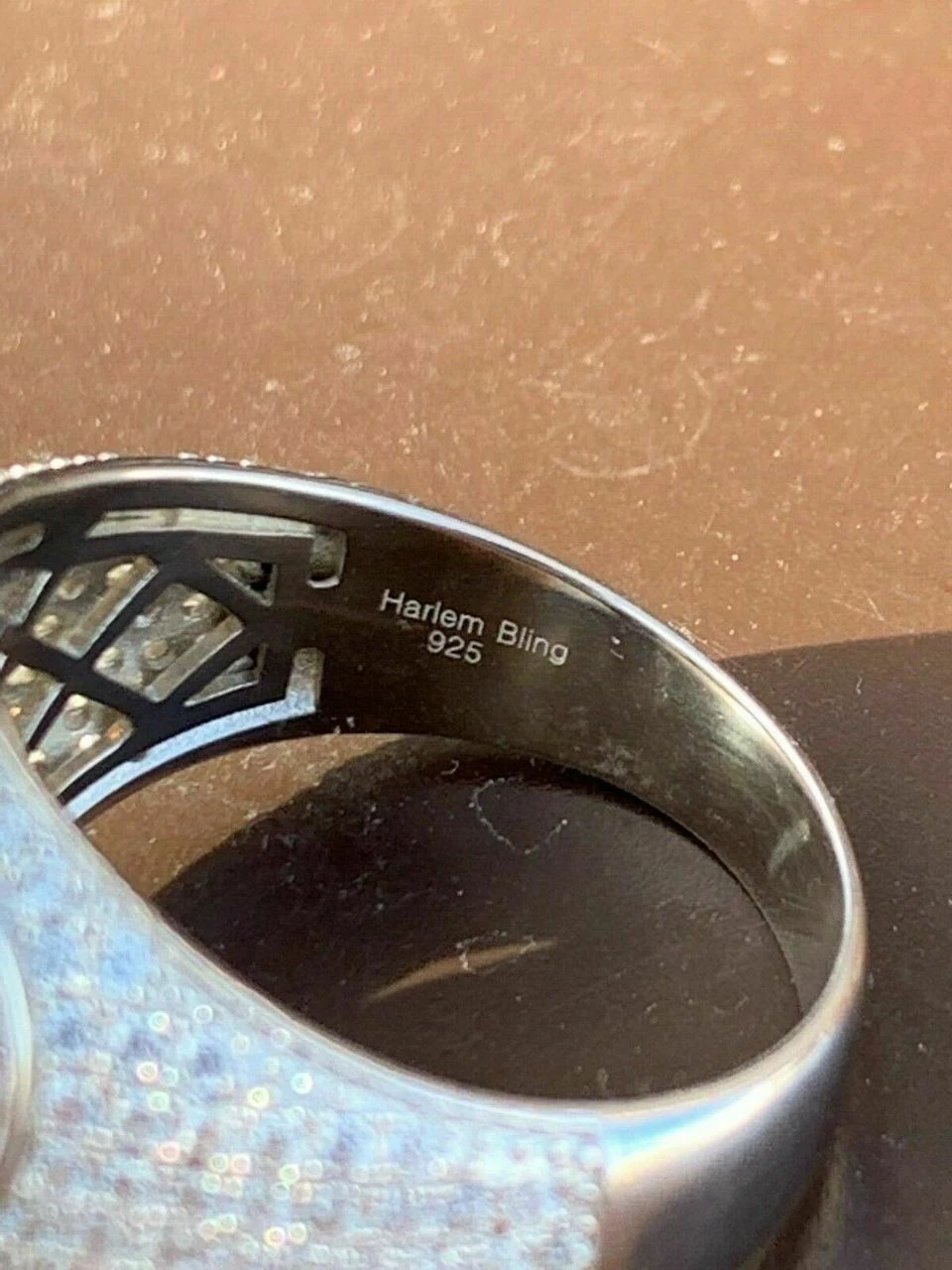 Men's Large Solid 925 Silver 5ct King Crown Diamond Pinky RING HIP-HOP Bust Down 10 Men's Large Solid 925 Silver 5ct King Crown Diamond Pinky RING HIP-HOP Bust Down - Image 8