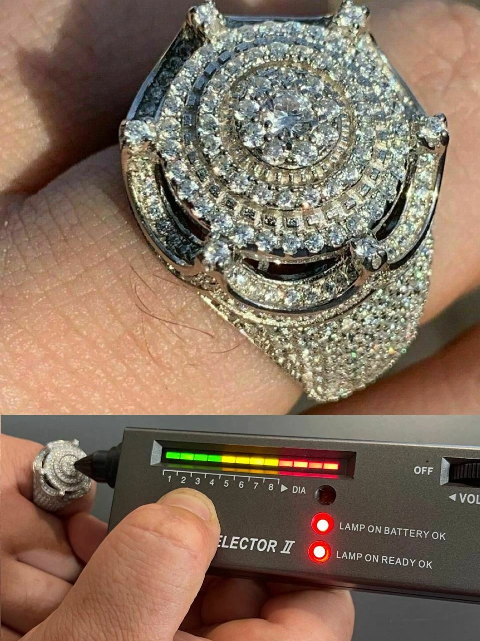 Men's Large Solid 925 Silver King Crown Moissanite Pinky RING HIP-HOP Bust Down 3 Men's Large Solid 925 Silver King Crown Moissanite Pinky RING HIP-HOP Bust Down