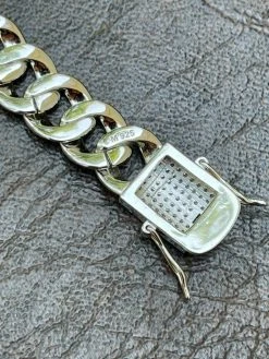 Mens Miami Cuban Link Bracelet Real Iced Moissanite - Passes Diamond Tester 12mm -Harlem Bling Shop harlembling mens miami cuban link bracelet real iced moissanite passes diamond tester 12mm 78652.1664391526