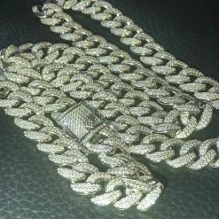 Mens Miami Cuban Link Chain Real Iced Moissanite - Passes Diamond Tester 12mm 16 Mens Miami Cuban Link Chain Real Iced Moissanite - Passes Diamond Tester 12mm -Harlem Bling Shop harlembling mens miami cuban link chain real iced moissanite passes diamond tester 12mm 59706.1664398599