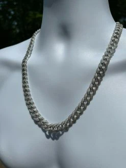 Mens Miami Cuban Link Chain Real Iced Moissanite - Passes Diamond Tester 12mm 19 Mens Miami Cuban Link Chain Real Iced Moissanite - Passes Diamond Tester 12mm -Harlem Bling Shop harlembling mens miami cuban link chain real iced moissanite passes diamond tester 12mm 95057.1664384135