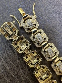 Men’s Moissanite Custom Link 14k Gold Plated Real 925 Sterling Silver Bracelet 32 Men’s Moissanite Custom Link 14k Gold Plated Real 925 Sterling Silver Bracelet -Harlem Bling Shop harlembling mens moissanite custom link 14k gold plated real 925 sterling silver bracelet 40946.1683578937