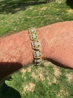 Men’s Moissanite Custom Link 14k Gold Plated Real 925 Sterling Silver Bracelet 40 Men’s Moissanite Custom Link 14k Gold Plated Real 925 Sterling Silver Bracelet -Harlem Bling Shop harlembling mens moissanite custom link 14k gold plated real 925 sterling silver bracelet 97514.1683578948