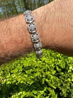 Men’s Moissanite Custom Link Real 925 Sterling Silver Bracelet Passes Tester 39 Men’s Moissanite Custom Link Real 925 Sterling Silver Bracelet Passes Tester -Harlem Bling Shop harlembling mens moissanite custom link real 925 sterling silver bracelet passes tester 08722.1683578908