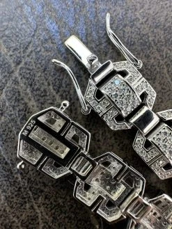 Men’s Moissanite Custom Link Real 925 Sterling Silver Bracelet Passes Tester 30 Men’s Moissanite Custom Link Real 925 Sterling Silver Bracelet Passes Tester -Harlem Bling Shop harlembling mens moissanite custom link real 925 sterling silver bracelet passes tester 36565.1683578950