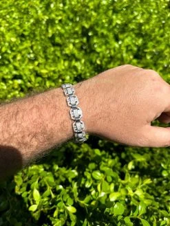Men’s Moissanite Custom Link Real 925 Sterling Silver Bracelet Passes Tester 36 Men’s Moissanite Custom Link Real 925 Sterling Silver Bracelet Passes Tester -Harlem Bling Shop harlembling mens moissanite custom link real 925 sterling silver bracelet passes tester 56882.1683578970