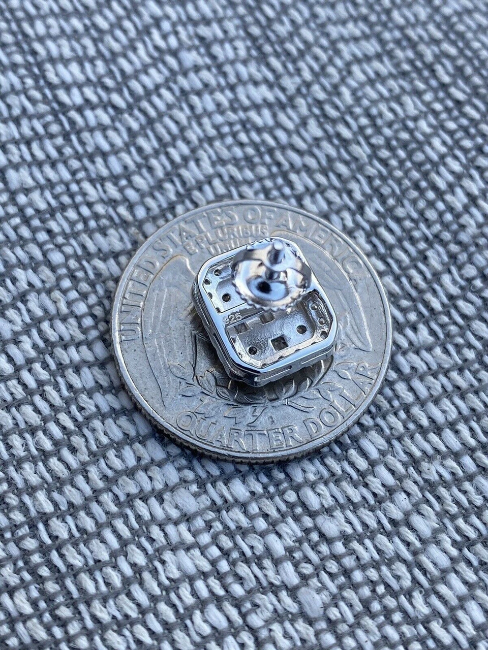 Men’s Moissanite Iced Silver Baguette Hip Hop Earrings Studs Pass Diamond Tester 10 Men’s Moissanite Iced Silver Baguette Hip Hop Earrings Studs Pass Diamond Tester - Image 8