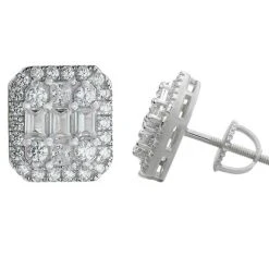 Men’s Moissanite Iced Silver Baguette Hip Hop Earrings Studs Pass Diamond Tester 16 Men’s Moissanite Iced Silver Baguette Hip Hop Earrings Studs Pass Diamond Tester -Harlem Bling Shop harlembling mens moissanite iced silver baguette hip hop earrings studs pass diamond tester 24540.1664356807