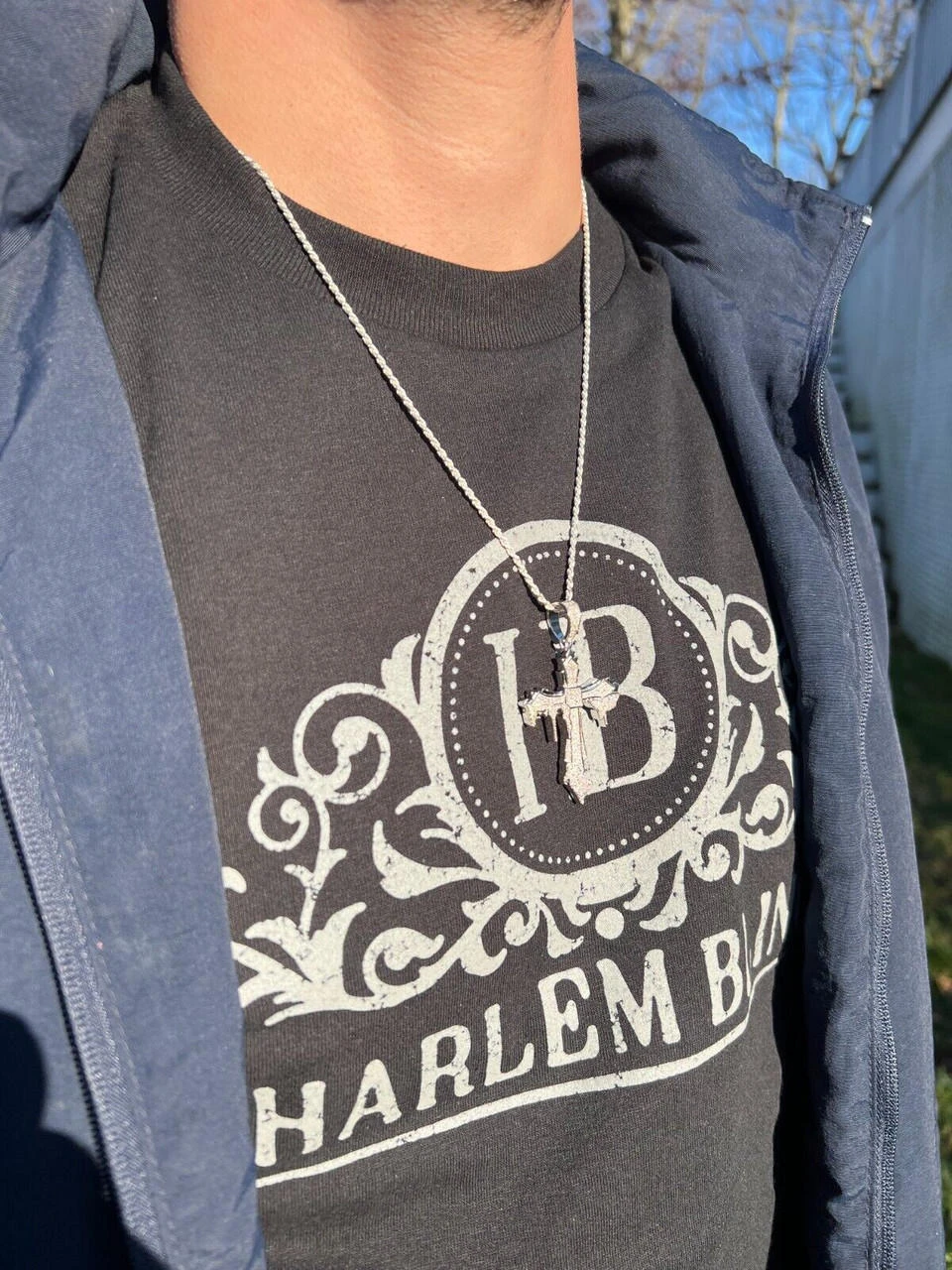 Mens MOISSANITE Real 925 Silver Gold Plated Dripping Cross Iced Pendant Necklace 18 Mens MOISSANITE Real 925 Silver Gold Plated Dripping Cross Iced Pendant Necklace - Image 16