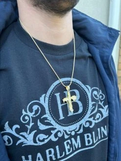 Mens MOISSANITE Real 925 Silver Gold Plated Dripping Cross Iced Pendant Necklace 32 Mens MOISSANITE Real 925 Silver Gold Plated Dripping Cross Iced Pendant Necklace -Harlem Bling Shop harlembling mens moissanite real 925 silver gold plated dripping cross iced pendant necklace 72259.1670514749