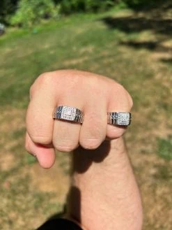 Mens MOISSANITE Ring Real 925 Silver Iced Square Jewelry Pinky Pass Diamond Test 21 Mens MOISSANITE Ring Real 925 Silver Iced Square Jewelry Pinky Pass Diamond Test -Harlem Bling Shop harlembling mens moissanite ring real 925 silver iced square jewelry pinky pass diamond test 13031.1664299673