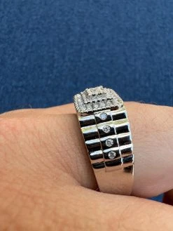 Mens MOISSANITE Ring Real 925 Silver Iced Square Jewelry Pinky Pass Diamond Test 18 Mens MOISSANITE Ring Real 925 Silver Iced Square Jewelry Pinky Pass Diamond Test -Harlem Bling Shop harlembling mens moissanite ring real 925 silver iced square jewelry pinky pass diamond test 42130.1664302376