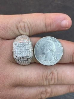 Mens MOISSANITE Ring Real Solid 925 Silver Hip Hop Iced Pass Diamond Test Pinky 22 Mens MOISSANITE Ring Real Solid 925 Silver Hip Hop Iced Pass Diamond Test Pinky -Harlem Bling Shop harlembling mens moissanite ring real solid 925 silver hip hop iced pass diamond test pinky 01847.1664356715