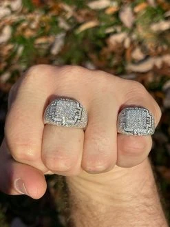 Mens MOISSANITE Ring Real Solid 925 Silver Hip Hop Iced Pass Diamond Test Pinky 16 Mens MOISSANITE Ring Real Solid 925 Silver Hip Hop Iced Pass Diamond Test Pinky -Harlem Bling Shop harlembling mens moissanite ring real solid 925 silver hip hop iced pass diamond test pinky 30870.1664361494