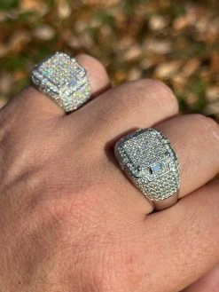 Mens MOISSANITE Ring Real Solid 925 Silver Hip Hop Iced Pass Diamond Test Pinky 24 Mens MOISSANITE Ring Real Solid 925 Silver Hip Hop Iced Pass Diamond Test Pinky -Harlem Bling Shop harlembling mens moissanite ring real solid 925 silver hip hop iced pass diamond test pinky 33719.1664362052