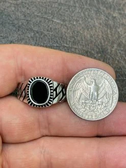 Mens Plain Real 925 Sterling Silver Black Onyx Stone Ring Miami Cuban Link Band 24 Mens Plain Real 925 Sterling Silver Black Onyx Stone Ring Miami Cuban Link Band -Harlem Bling Shop harlembling mens plain real 925 sterling silver black onyx stone ring miami cuban link band 40924.1664395978