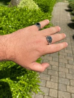 Mens Plain Real 925 Sterling Silver Black Onyx Stone Ring Miami Cuban Link Band 20 Mens Plain Real 925 Sterling Silver Black Onyx Stone Ring Miami Cuban Link Band -Harlem Bling Shop harlembling mens plain real 925 sterling silver black onyx stone ring miami cuban link band 67814.1664396666