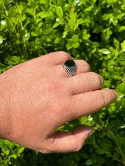 Mens Plain Real 925 Sterling Silver Black Onyx Stone Ring Pinky 7 8 9 10 11 12 21 Mens Plain Real 925 Sterling Silver Black Onyx Stone Ring Pinky 7 8 9 10 11 12 -Harlem Bling Shop harlembling mens plain real 925 sterling silver black onyx stone ring pinky 7 8 9 10 11 12 14414.1664377011