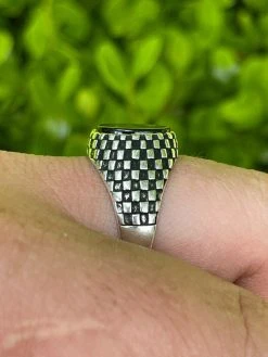 Mens Plain Real 925 Sterling Silver Black Onyx Stone Ring Pinky 7 8 9 10 11 12 23 Mens Plain Real 925 Sterling Silver Black Onyx Stone Ring Pinky 7 8 9 10 11 12 -Harlem Bling Shop harlembling mens plain real 925 sterling silver black onyx stone ring pinky 7 8 9 10 11 12 37314.1664391762