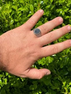 Mens Plain Real 925 Sterling Silver Black Onyx Stone Ring Pinky 7 8 9 10 11 12 20 Mens Plain Real 925 Sterling Silver Black Onyx Stone Ring Pinky 7 8 9 10 11 12 -Harlem Bling Shop harlembling mens plain real 925 sterling silver black onyx stone ring pinky 7 8 9 10 11 12 40912.1664394277