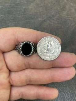 Mens Plain Real 925 Sterling Silver Black Onyx Stone Ring Pinky 7 8 9 10 11 12 24 Mens Plain Real 925 Sterling Silver Black Onyx Stone Ring Pinky 7 8 9 10 11 12 -Harlem Bling Shop harlembling mens plain real 925 sterling silver black onyx stone ring pinky 7 8 9 10 11 12 60141.1664378945