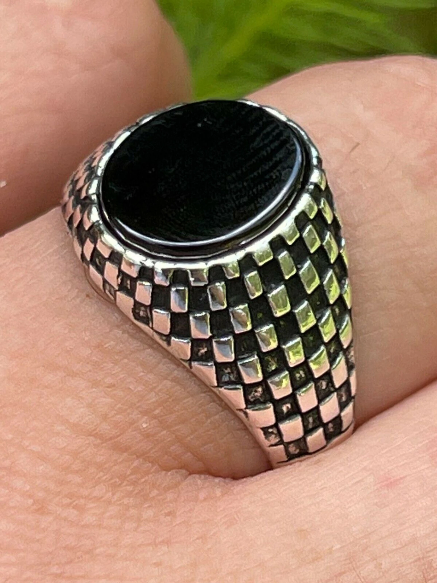 Mens Plain Real 925 Sterling Silver Black Onyx Stone Ring Pinky 7 8 9 10 11 12 3 Mens Plain Real 925 Sterling Silver Black Onyx Stone Ring Pinky 7 8 9 10 11 12