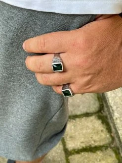 Mens Plain Real 925 Sterling Silver Green Emerald Stone Ring Size 7 8 9 10 11 12 20 Mens Plain Real 925 Sterling Silver Green Emerald Stone Ring Size 7 8 9 10 11 12 -Harlem Bling Shop harlembling mens plain real 925 sterling silver green emerald stone ring size 7 8 9 10 11 12 28963.1664378929