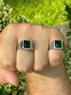 Mens Plain Real 925 Sterling Silver Green Emerald Stone Ring Size 7 8 9 10 11 12 16 Mens Plain Real 925 Sterling Silver Green Emerald Stone Ring Size 7 8 9 10 11 12 -Harlem Bling Shop harlembling mens plain real 925 sterling silver green emerald stone ring size 7 8 9 10 11 12 58028.1664396060