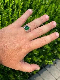 Mens Plain Real 925 Sterling Silver Green Emerald Stone Ring Size 7 8 9 10 11 12 23 Mens Plain Real 925 Sterling Silver Green Emerald Stone Ring Size 7 8 9 10 11 12 -Harlem Bling Shop harlembling mens plain real 925 sterling silver green emerald stone ring size 7 8 9 10 11 12 88880.1664376378