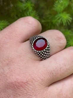 Mens Plain Real 925 Sterling Silver Ruby Red Stone Ring Pinky Or Signet Sz 7-13 22 Mens Plain Real 925 Sterling Silver Ruby Red Stone Ring Pinky Or Signet Sz 7-13 -Harlem Bling Shop harlembling mens plain real 925 sterling silver ruby red stone ring pinky or signet sz 7 13 24290.1664378407