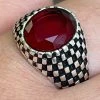 Mens Plain Real 925 Sterling Silver Ruby Red Stone Ring Pinky Or Signet Sz 7-13 1 Mens Plain Real 925 Sterling Silver Ruby Red Stone Ring Pinky Or Signet Sz 7-13 -Harlem Bling Shop harlembling mens plain real 925 sterling silver ruby red stone ring pinky or signet sz 7 13 32212.1664383418