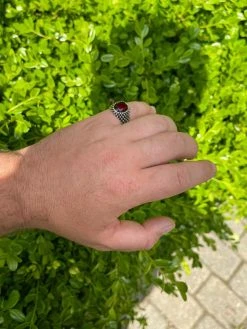 Mens Plain Real 925 Sterling Silver Ruby Red Stone Ring Pinky Or Signet Sz 7-13 28 Mens Plain Real 925 Sterling Silver Ruby Red Stone Ring Pinky Or Signet Sz 7-13 -Harlem Bling Shop harlembling mens plain real 925 sterling silver ruby red stone ring pinky or signet sz 7 13 69007.1664388228