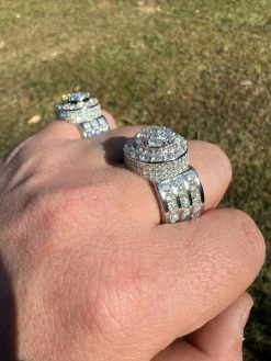 Mens Real 12ct MOISSANITE Ring Pass Diamond Test Iced Cluster Pinky RING Hip Hop -Harlem Bling Shop harlembling mens real 12ct moissanite ring pass diamond test iced cluster pinky ring hip hop 39447.1664360835