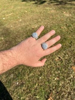 Mens Real 12ct MOISSANITE Ring Pass Diamond Test Iced Cluster Pinky RING Hip Hop -Harlem Bling Shop harlembling mens real 12ct moissanite ring pass diamond test iced cluster pinky ring hip hop 55386.1664359320