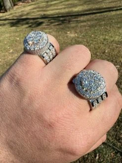 Front Page -Harlem Bling Shop harlembling mens real 12ct moissanite ring pass diamond test iced cluster pinky ring hip hop 90410.1664360346