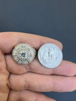 Mens Real 14k Gold Plated 925 Silver Iced CZ Solitaire Crown Pinky Ring Hip Hop 18 Mens Real 14k Gold Plated 925 Silver Iced CZ Solitaire Crown Pinky Ring Hip Hop -Harlem Bling Shop harlembling mens real 14k gold plated 925 silver iced cz solitaire crown pinky ring hip hop 63541.1666188679