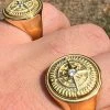Mens Real 14K Gold Plated 925 Silver Sailor Navigational North Star Compass Ring 2 Mens Real 14K Gold Plated 925 Silver Sailor Navigational North Star Compass Ring -Harlem Bling Shop harlembling mens real 14k gold plated 925 silver sailor navigational north star compass ring 75018.1664543929
