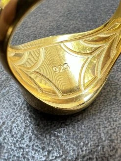 Mens Real 14K Gold Plated 925 Silver Sailor Navigational North Star Compass Ring -Harlem Bling Shop harlembling mens real 14k gold plated 925 silver sailor navigational north star compass ring 83544.1664543961