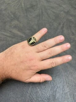 Mens Real 14K Gold Plated 925 Sterling Silver Double Guns Pistols Gangster Ring -Harlem Bling Shop harlembling mens real 14k gold plated 925 sterling silver double guns pistols gangster ring 66436.1664543900