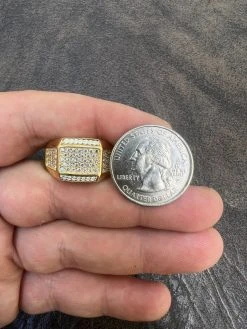 Mens Real 14k Gold Plated Solid 925 Sterling Silver Iced CZ Ring Hip Hop Cuban 18 Mens Real 14k Gold Plated Solid 925 Sterling Silver Iced CZ Ring Hip Hop Cuban -Harlem Bling Shop harlembling mens real 14k gold plated solid 925 sterling silver iced cz ring hip hop cuban 35425.1664301619