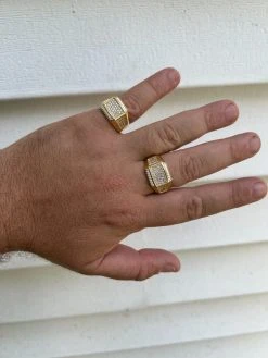 Mens Real 14k Gold Plated Solid 925 Sterling Silver Iced CZ Ring Hip Hop Cuban 19 Mens Real 14k Gold Plated Solid 925 Sterling Silver Iced CZ Ring Hip Hop Cuban -Harlem Bling Shop harlembling mens real 14k gold plated solid 925 sterling silver iced cz ring hip hop cuban 48731.1664301830