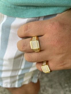 Mens Real 14k Gold Plated Solid 925 Sterling Silver Iced CZ Ring Hip Hop Cuban 20 Mens Real 14k Gold Plated Solid 925 Sterling Silver Iced CZ Ring Hip Hop Cuban -Harlem Bling Shop harlembling mens real 14k gold plated solid 925 sterling silver iced cz ring hip hop cuban 63908.1664300208