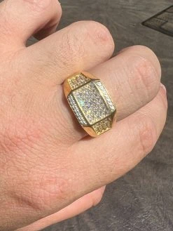 Mens Real 14k Gold Plated Solid 925 Sterling Silver Iced CZ Ring Hip Hop Cuban 23 Mens Real 14k Gold Plated Solid 925 Sterling Silver Iced CZ Ring Hip Hop Cuban -Harlem Bling Shop harlembling mens real 14k gold plated solid 925 sterling silver iced cz ring hip hop cuban 67773.1664299939