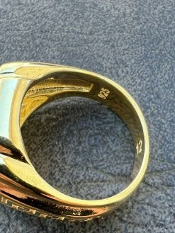 Mens Real 14k Gold Vermeil 925 Sterling Silver Ice Diamond Ring Hip Hop Pinky 23 Mens Real 14k Gold Vermeil 925 Sterling Silver Ice Diamond Ring Hip Hop Pinky -Harlem Bling Shop harlembling mens real 14k gold vermeil 925 sterling silver ice diamond ring hip hop pinky 35255.1664358207