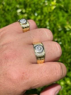 Men's Real 14K Gold Vermeil Moissanite Ring Passes Diamond Tester Iced Pinky Out 18 Men's Real 14K Gold Vermeil Moissanite Ring Passes Diamond Tester Iced Pinky Out -Harlem Bling Shop harlembling mens real 14k gold vermeil moissanite ring passes diamond tester iced pinky out 44818.1664372872